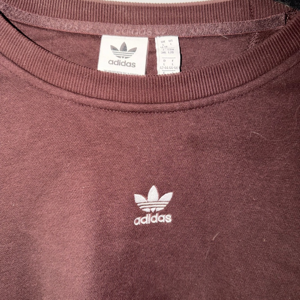 Adidas Maroon Sweatshirt with Logo - Picture 2 of 5